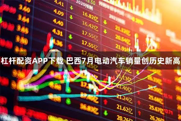 杠杆配资APP下载 巴西7月电动汽车销量创历史新高